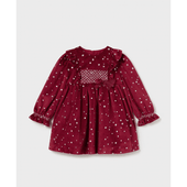 Mayoral Baby Girl Red Velvet Dress